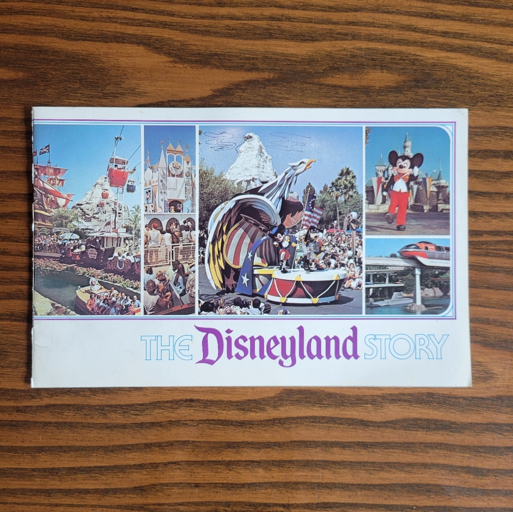 1975 Vintage "The Disneyland Story" by Walt Disney Productions Softcover Book